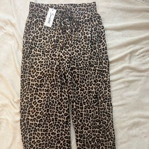 SHEIN Jogger Style Leopard Flowy Pants
